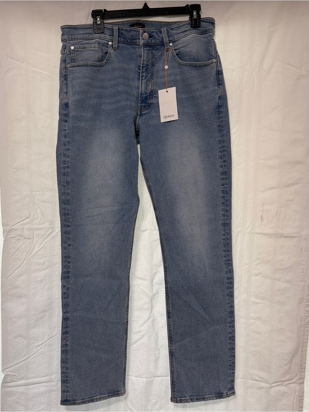 Quince Men's Light Blue Straight-Leg Jeans